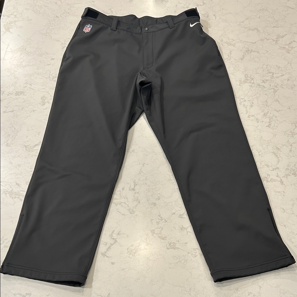 Nike Men's NFL On Field Fleece Lined Athletic Performance Blokecore Gray Pants - Picture 13 of 13